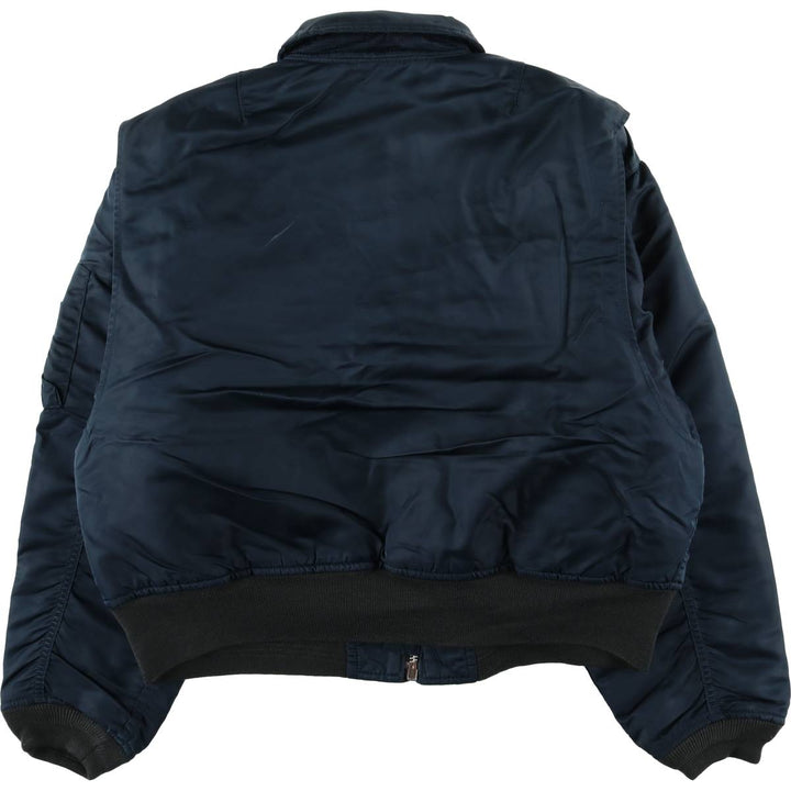 Civilian Schott CWU-R Type Padded Military Flight Jacket, Men's Size XL unclear navy blue type Vintage Second Hand