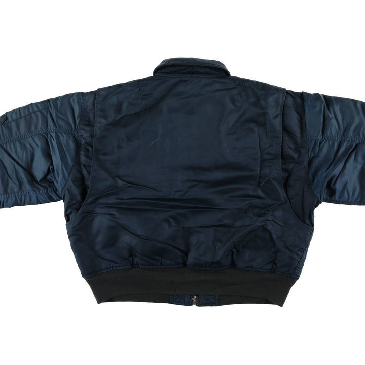 Civilian Schott CWU-R Type Padded Military Flight Jacket, Men's Size XL unclear navy blue type Vintage Second Hand