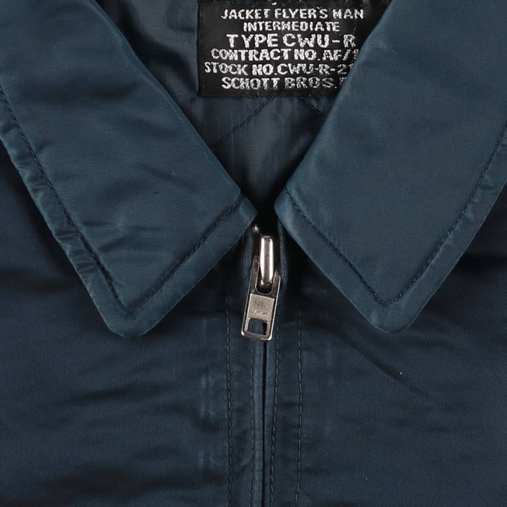 Civilian Schott CWU-R Type Padded Military Flight Jacket, Men's Size XL unclear navy blue type Vintage Second Hand