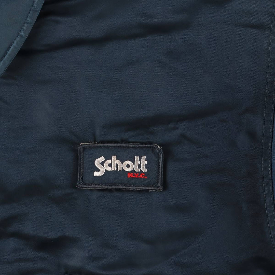 Civilian Schott CWU-R Type Padded Military Flight Jacket, Men's Size XL unclear navy blue type Vintage Second Hand