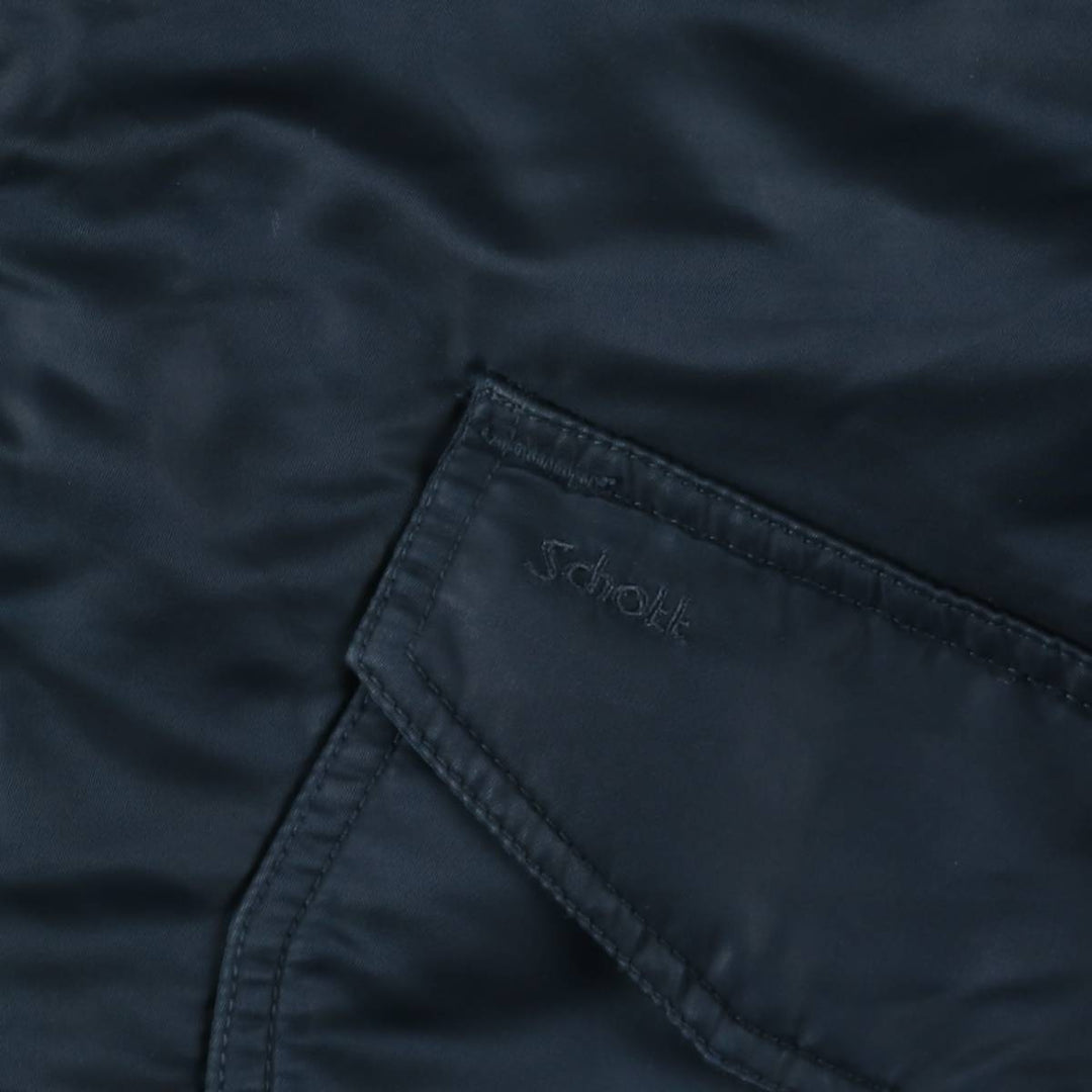 Civilian Schott CWU-R Type Padded Military Flight Jacket, Men's Size XL unclear navy blue type Vintage Second Hand