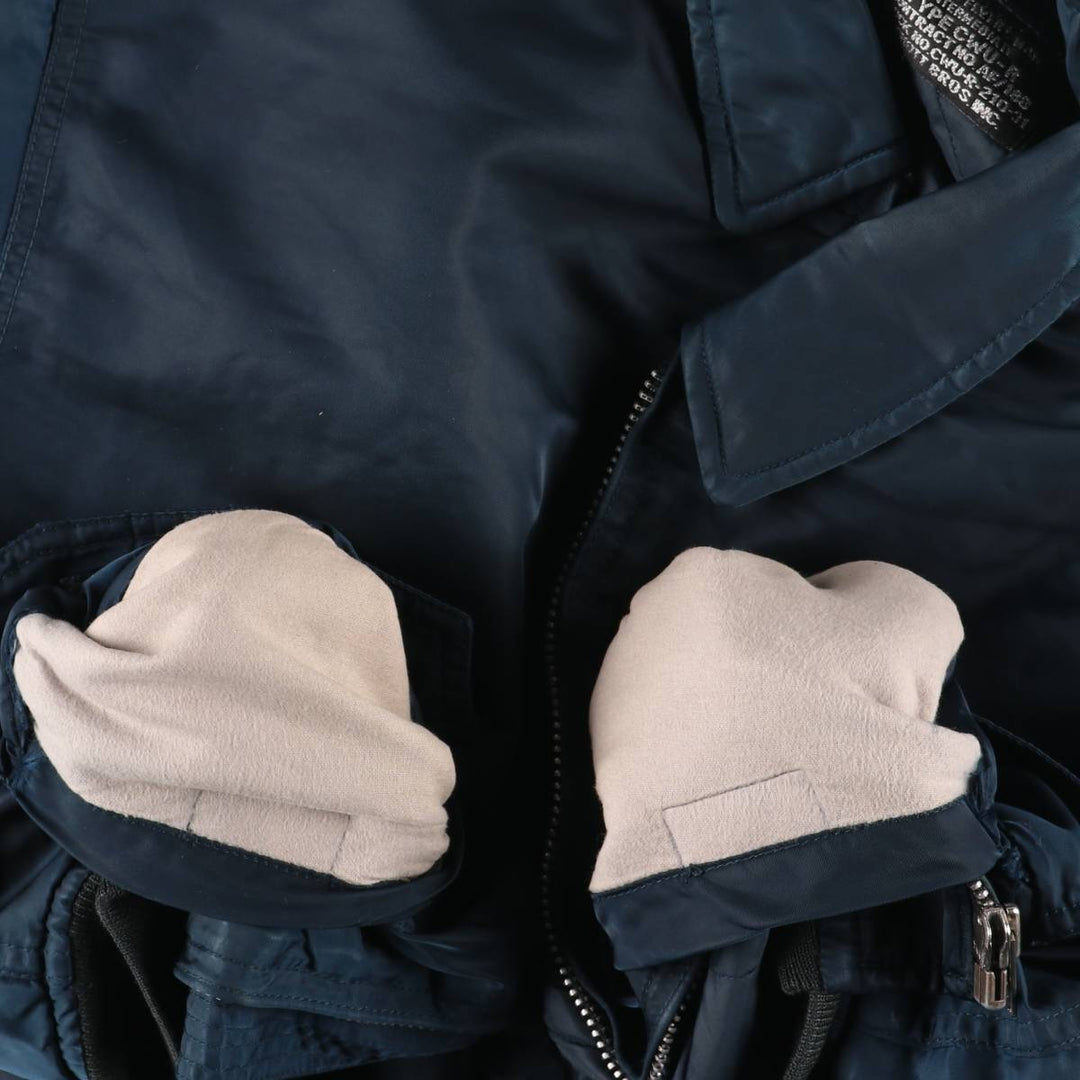 Civilian Schott CWU-R Type Padded Military Flight Jacket, Men's Size XL unclear navy blue type Vintage Second Hand