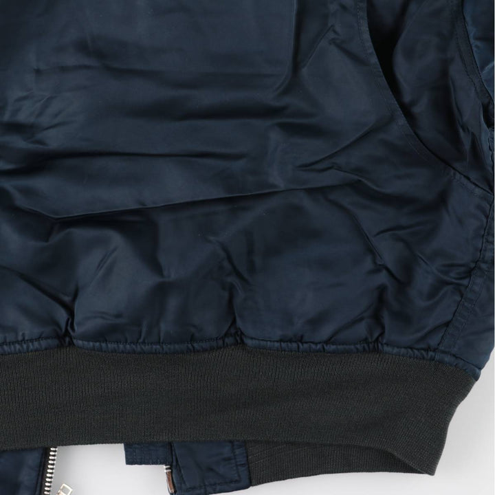 Civilian Schott CWU-R Type Padded Military Flight Jacket, Men's Size XL unclear navy blue type Vintage Second Hand