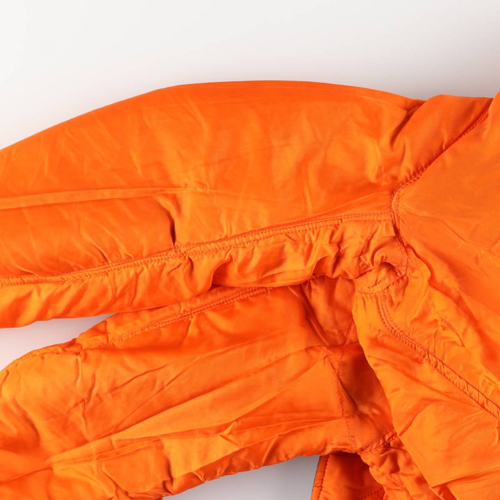 90'S civilian Alpha MA-1 style padded military flight jacket, made in the USA, small, men's size S Nylon Khaki type Vintage Second Hand