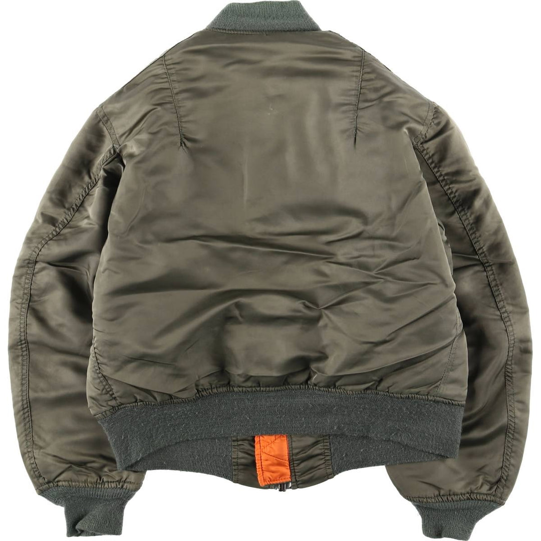 Civilian Alpha MA-1 style padded military flight jacket, medium, men's size M unclear Khaki type Vintage Second Hand