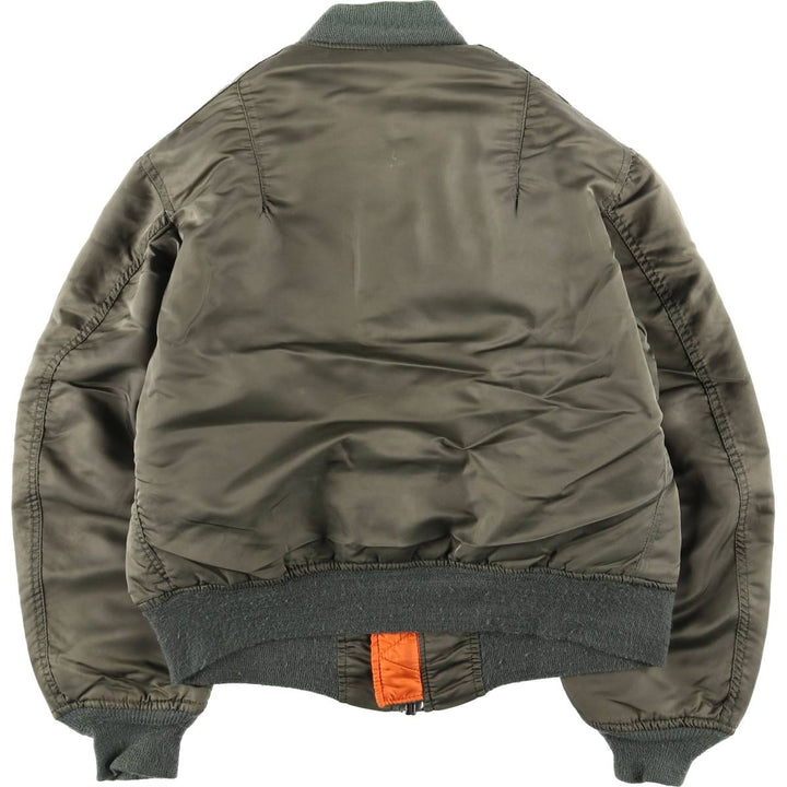 Civilian Alpha MA-1 style padded military flight jacket, medium, men's size M unclear Khaki type Vintage Second Hand