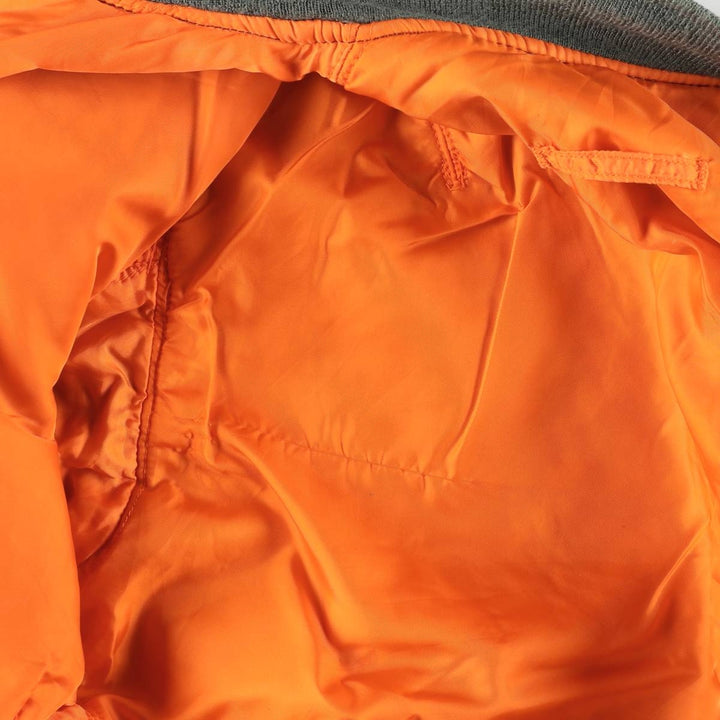 Civilian Alpha MA-1 style padded military flight jacket, medium, men's size M unclear Khaki type Vintage Second Hand