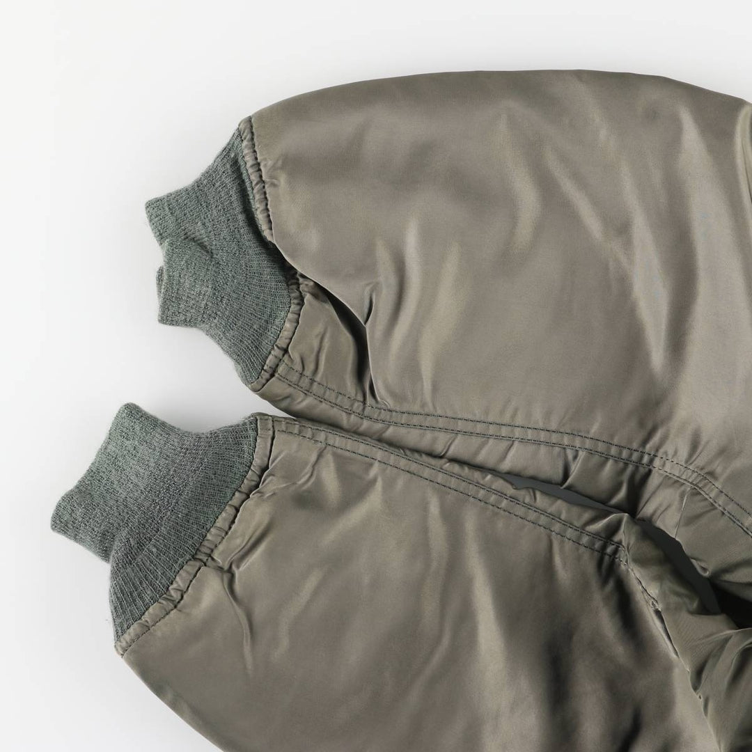 Civilian Alpha MA-1 style padded military flight jacket, medium, men's size M unclear Khaki type Vintage Second Hand
