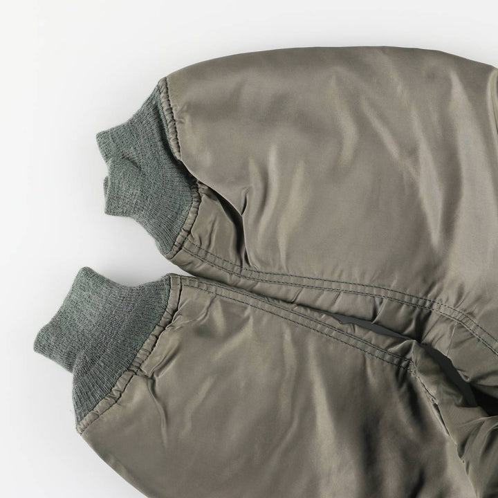 Civilian Alpha MA-1 style padded military flight jacket, medium, men's size M unclear Khaki type Vintage Second Hand