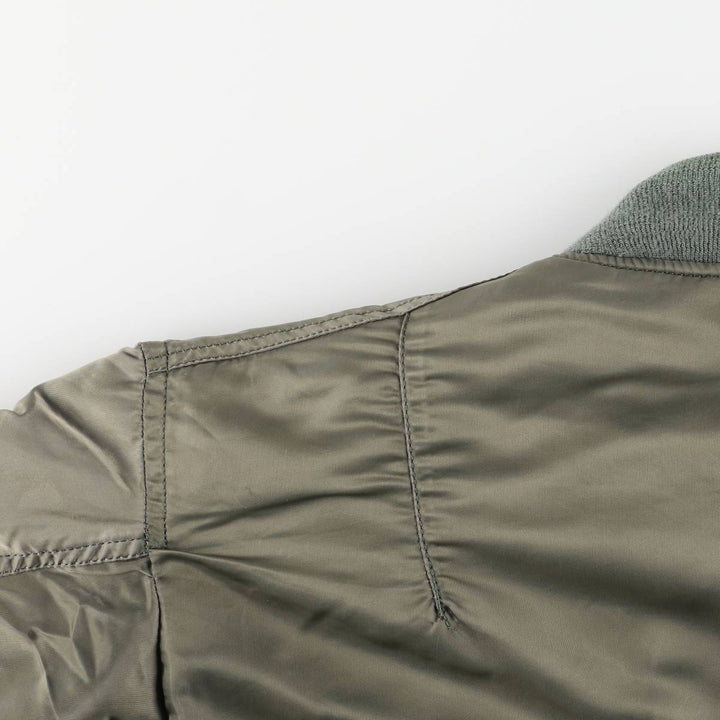 Civilian Alpha MA-1 style padded military flight jacket, medium, men's size M unclear Khaki type Vintage Second Hand