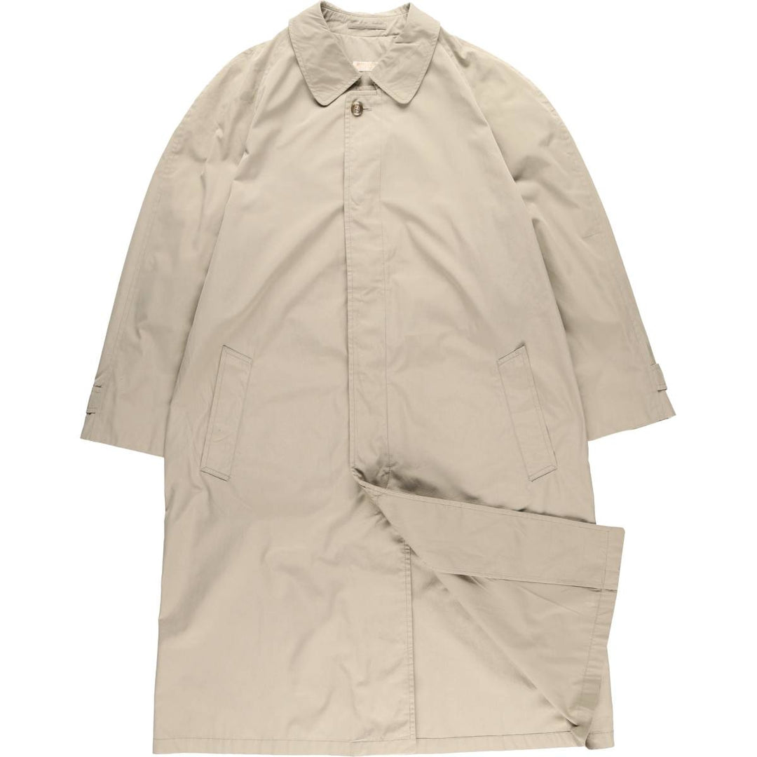 Brooks Brothers Balmacaan Coat, Made in USA, Men's XL polyester Beige type Vintage Second Hand