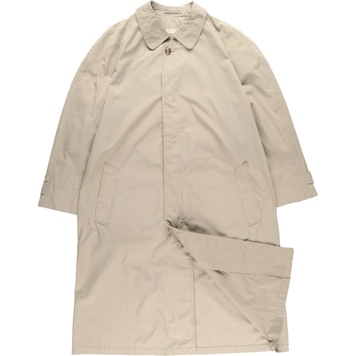 Brooks Brothers Balmacaan Coat, Made in USA, Men's XL polyester Beige type Vintage Second Hand