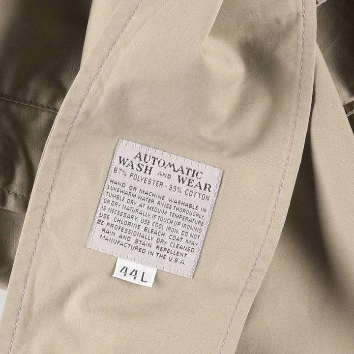 Brooks Brothers Balmacaan Coat, Made in USA, Men's XL polyester Beige type Vintage Second Hand