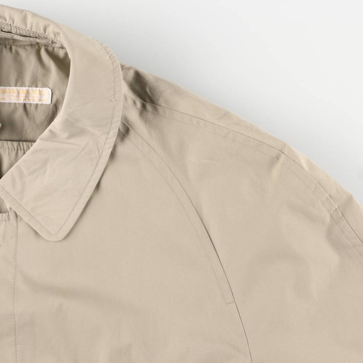 Brooks Brothers Balmacaan Coat, Made in USA, Men's XL polyester Beige type Vintage Second Hand