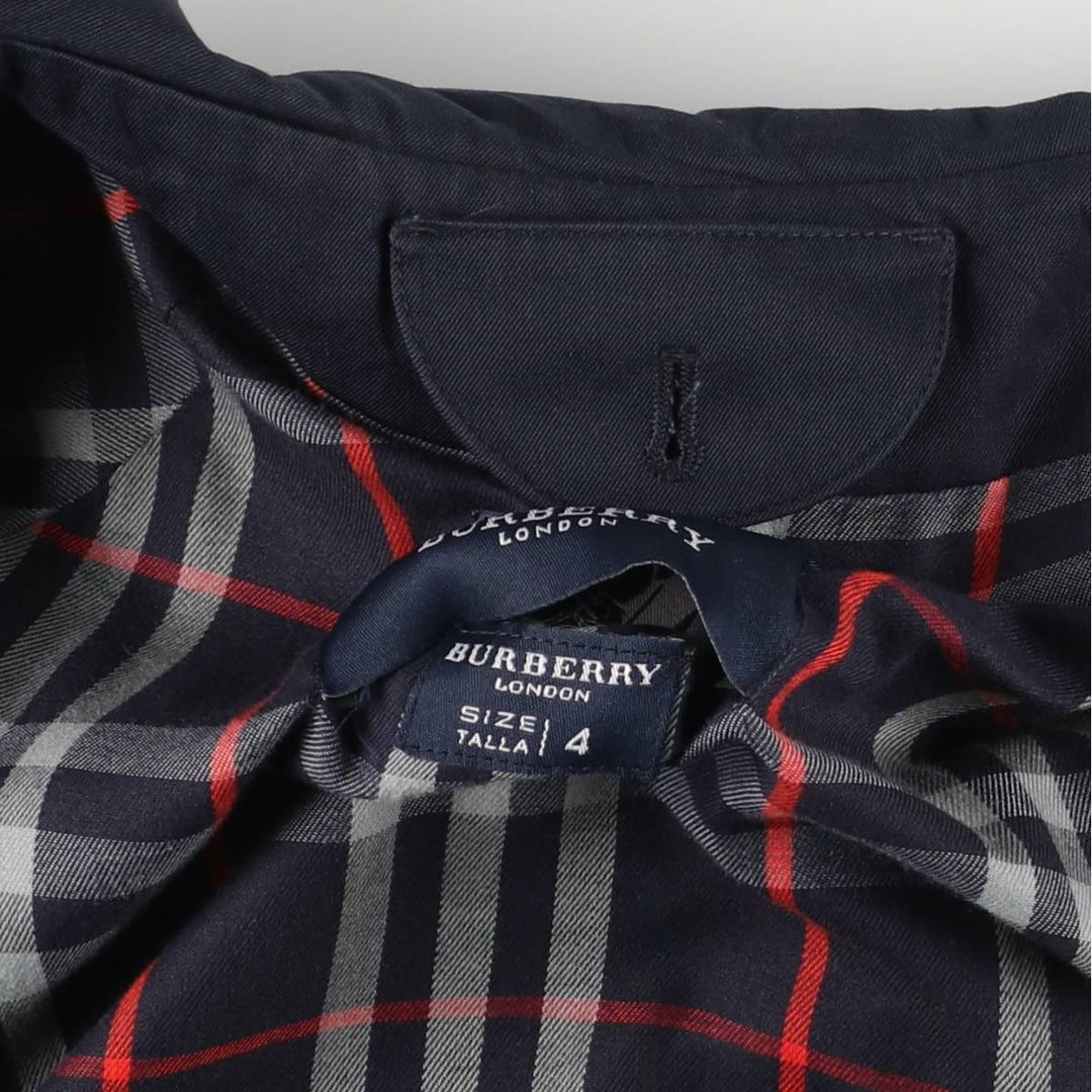 Burberry's BURBERRY LONDON trench coat, women's size XS polyester navy blue type Vintage Second Hand