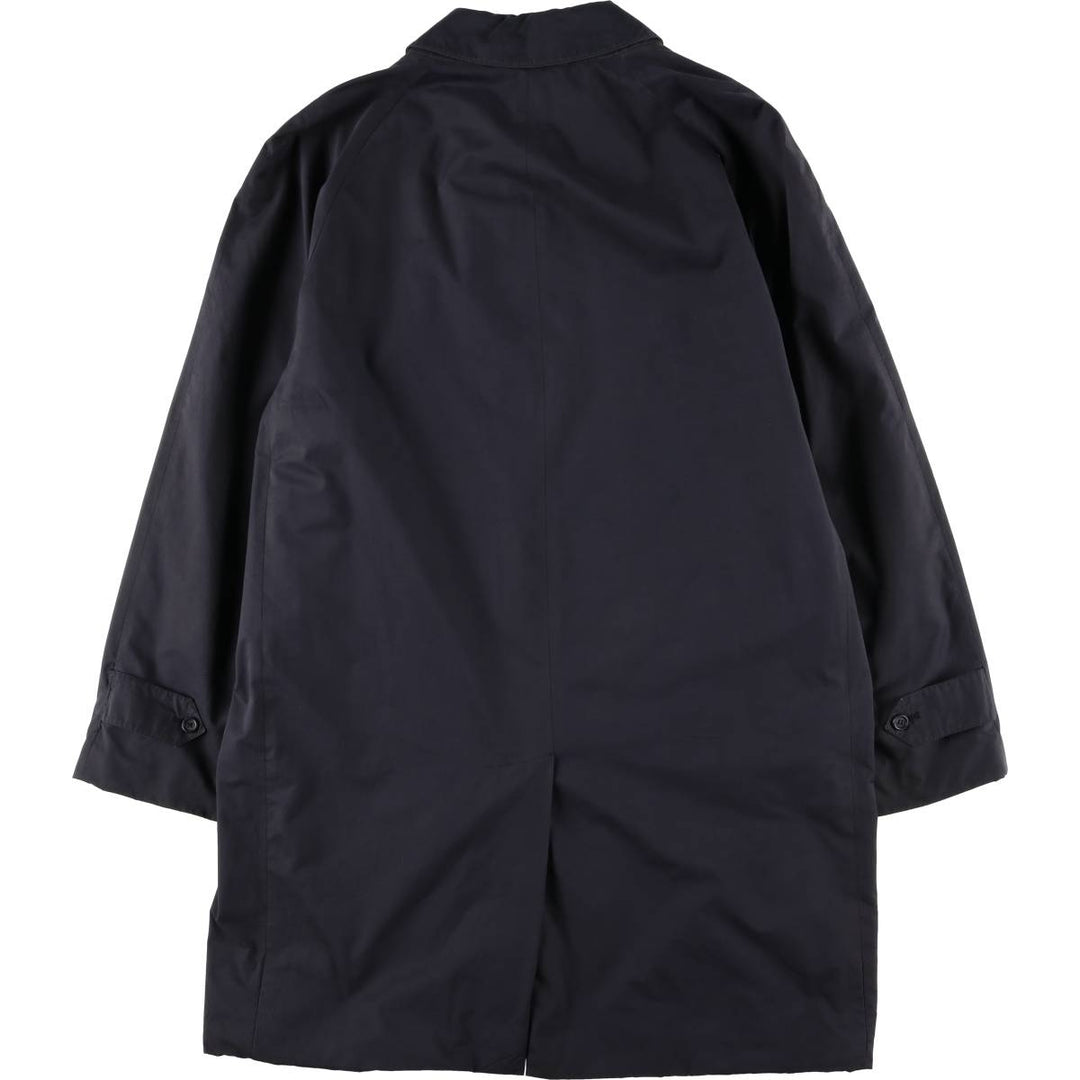 Burberry's BURBERRY LONDON Balmacaan Coat, Made in Spain, Women's Size XS polyester navy blue type Vintage Second Hand