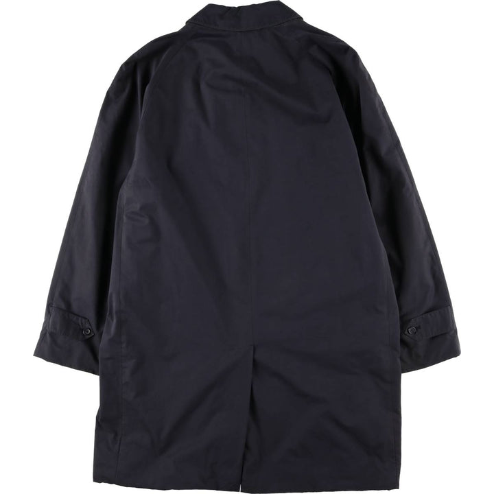 Burberry's BURBERRY LONDON Balmacaan Coat, Made in Spain, Women's Size XS polyester navy blue type Vintage Second Hand