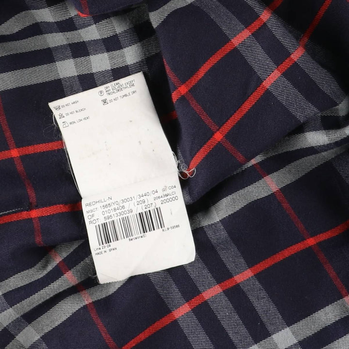 Burberry's BURBERRY LONDON Balmacaan Coat, Made in Spain, Women's Size XS polyester navy blue type Vintage Second Hand