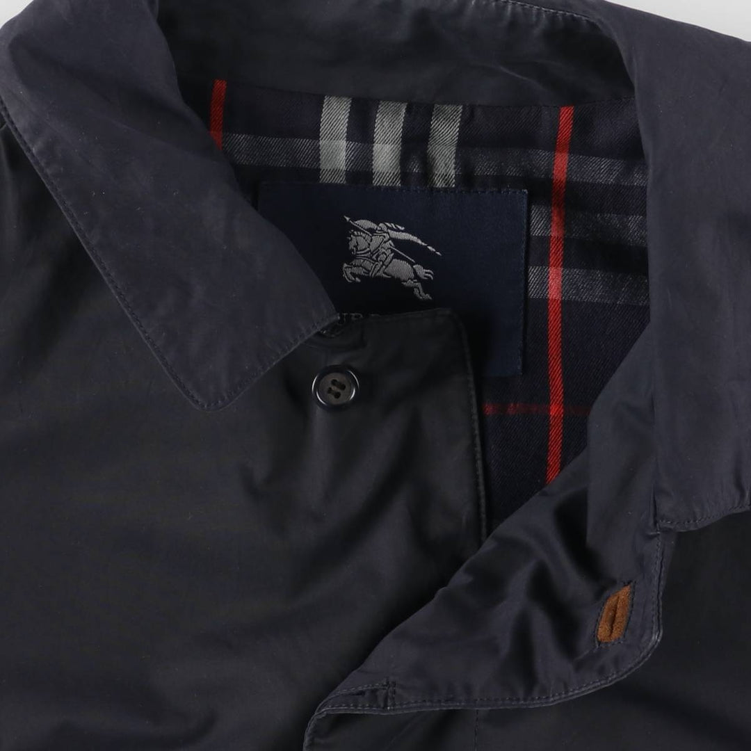 Burberry's BURBERRY LONDON Balmacaan Coat, Made in Spain, Women's Size XS polyester navy blue type Vintage Second Hand