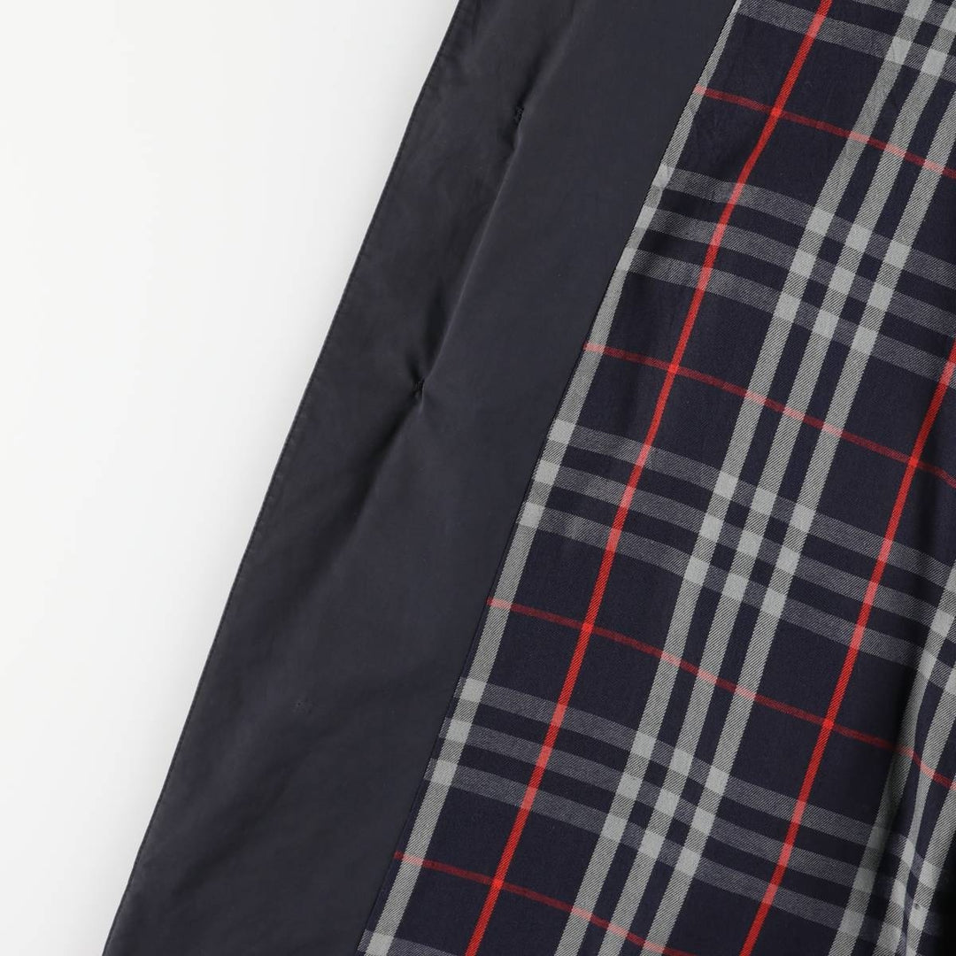 Burberry's BURBERRY LONDON Balmacaan Coat, Made in Spain, Women's Size XS polyester navy blue type Vintage Second Hand