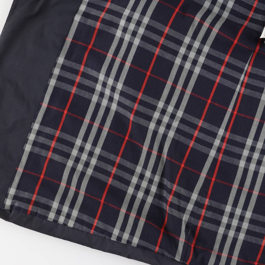 Burberry's BURBERRY LONDON Balmacaan Coat, Made in Spain, Women's Size XS polyester navy blue type Vintage Second Hand