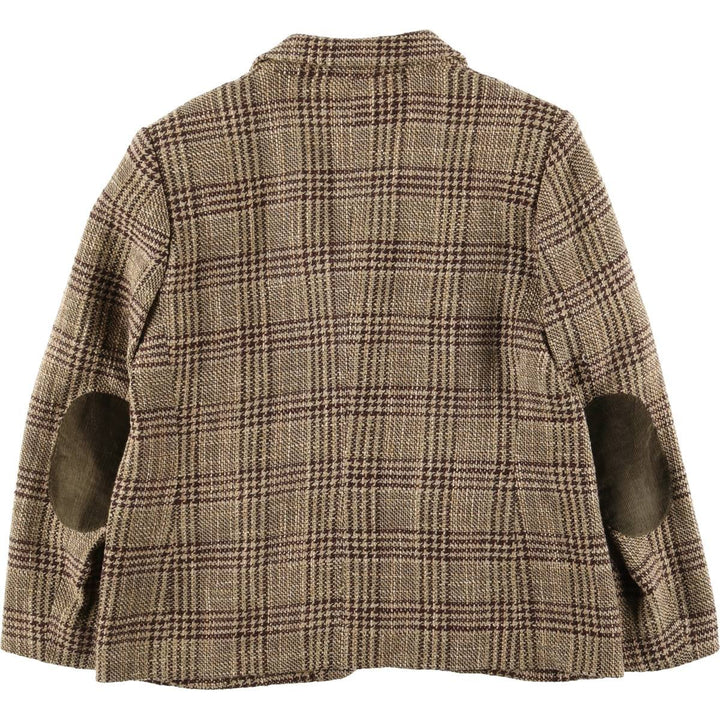 Burberry's BURBERRY LONDON Check Pattern Wool Tailored Jacket, Women's Size M wool brown type Vintage Second Hand