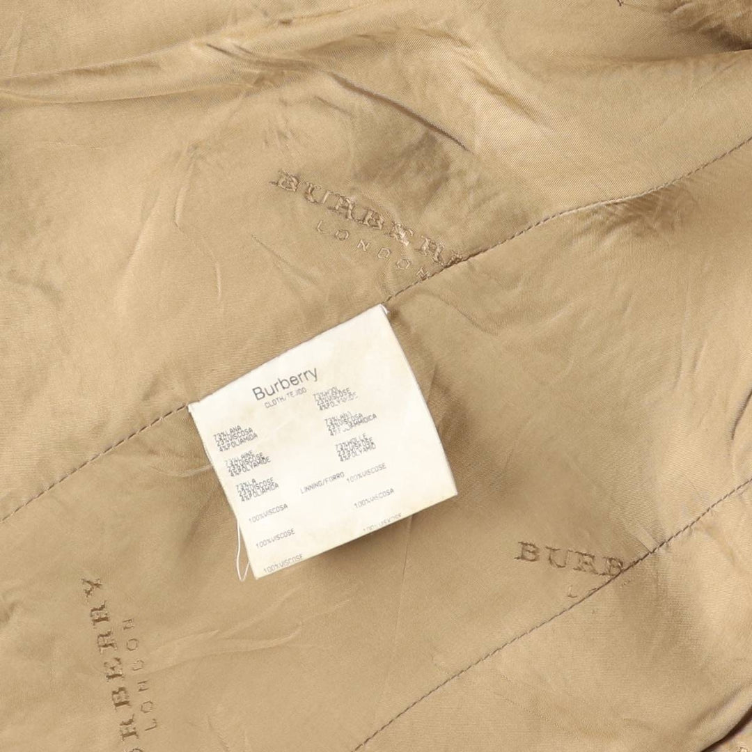 Burberry's BURBERRY LONDON Check Pattern Wool Tailored Jacket, Women's Size M wool brown type Vintage Second Hand