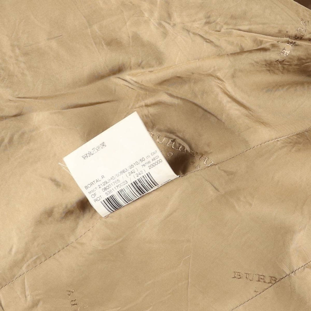 Burberry's BURBERRY LONDON Check Pattern Wool Tailored Jacket, Women's Size M wool brown type Vintage Second Hand