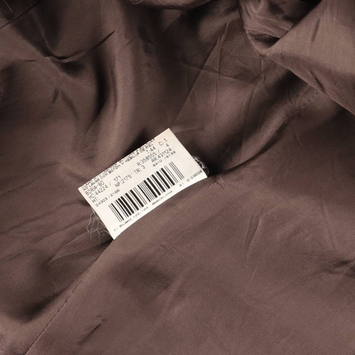 90'S Burberry cashmere-blend wool tailored jacket, women's size small, vintage wool brown type Vintage Second Hand