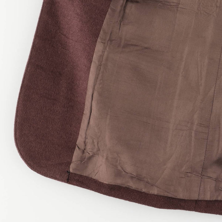 90'S Burberry cashmere-blend wool tailored jacket, women's size small, vintage wool brown type Vintage Second Hand