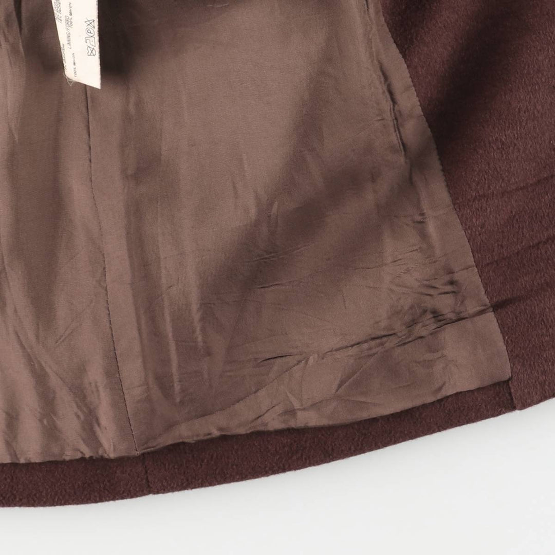 90'S Burberry cashmere-blend wool tailored jacket, women's size small, vintage wool brown type Vintage Second Hand