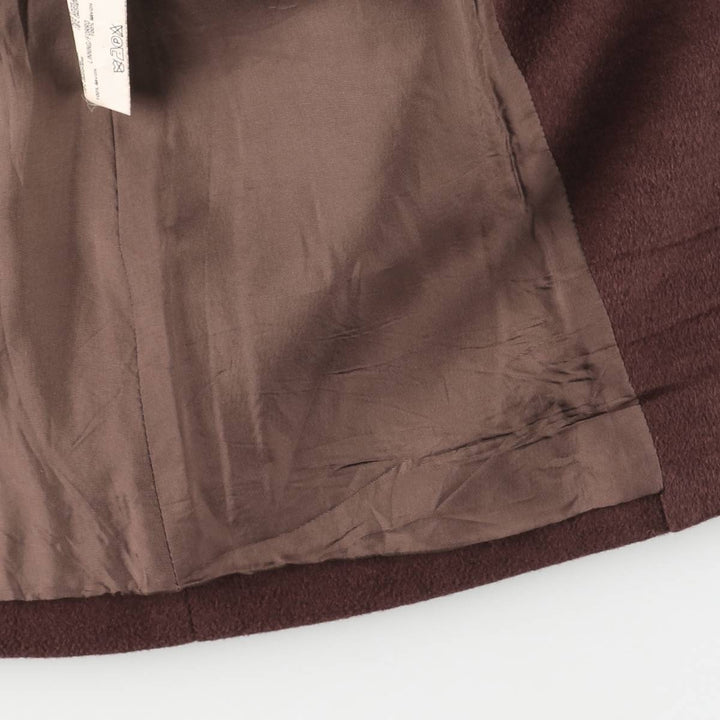 90'S Burberry cashmere-blend wool tailored jacket, women's size small, vintage wool brown type Vintage Second Hand