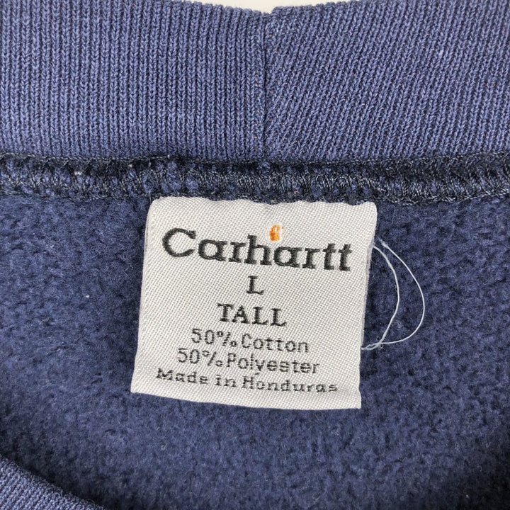 Carhartt Advertising Sweatshirt, Men's Size L cotton navy blue type Vintage Second Hand