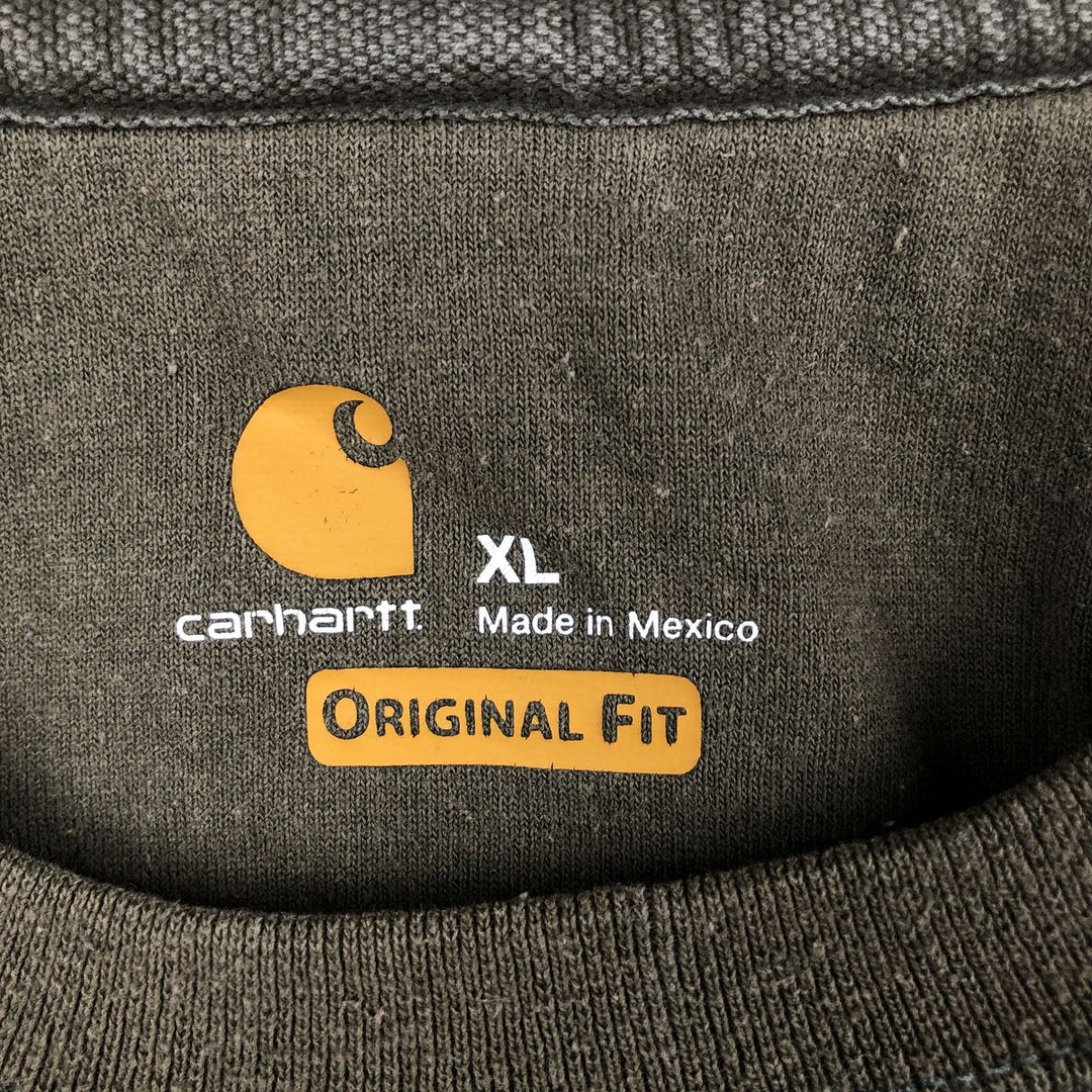 Carhartt Original Fit One-Point Logo Sweatshirt, Men's XL unclear Khaki type Vintage Second Hand