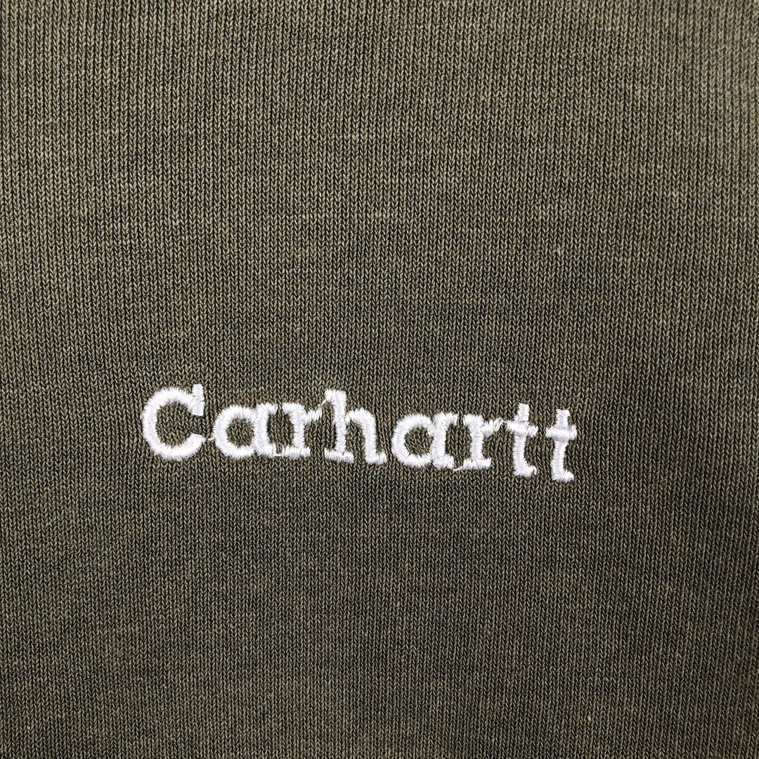 Carhartt One Point Logo Sweatshirt, Men's XL unclear Khaki type sage green Vintage Second Hand