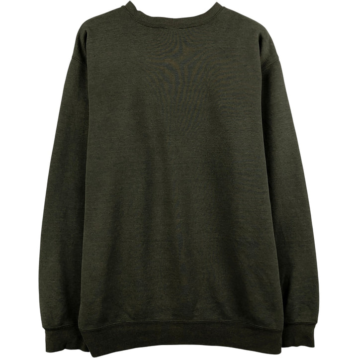 Carhartt One Point Logo Sweatshirt, Men's Size L cotton Khaki type Vintage Second Hand