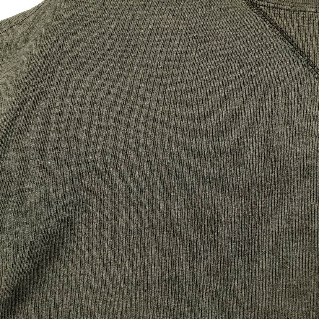 Carhartt One Point Logo Sweatshirt, Men's Size L cotton Khaki type Vintage Second Hand