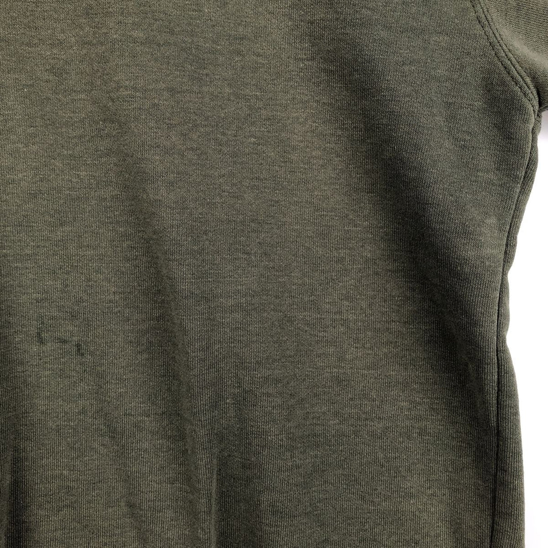 Carhartt One Point Logo Sweatshirt, Men's Size L cotton Khaki type Vintage Second Hand