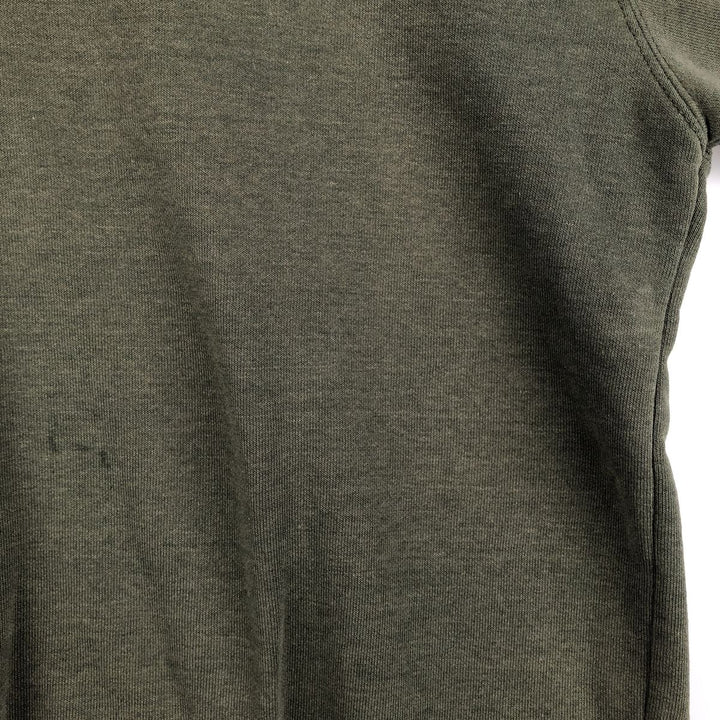Carhartt One Point Logo Sweatshirt, Men's Size L cotton Khaki type Vintage Second Hand