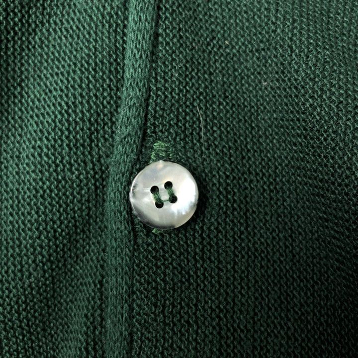 EXPRESSIONS Acrylic Knit Cardigan, Made in USA, Men's XL unclear Green type dark green Vintage Second Hand