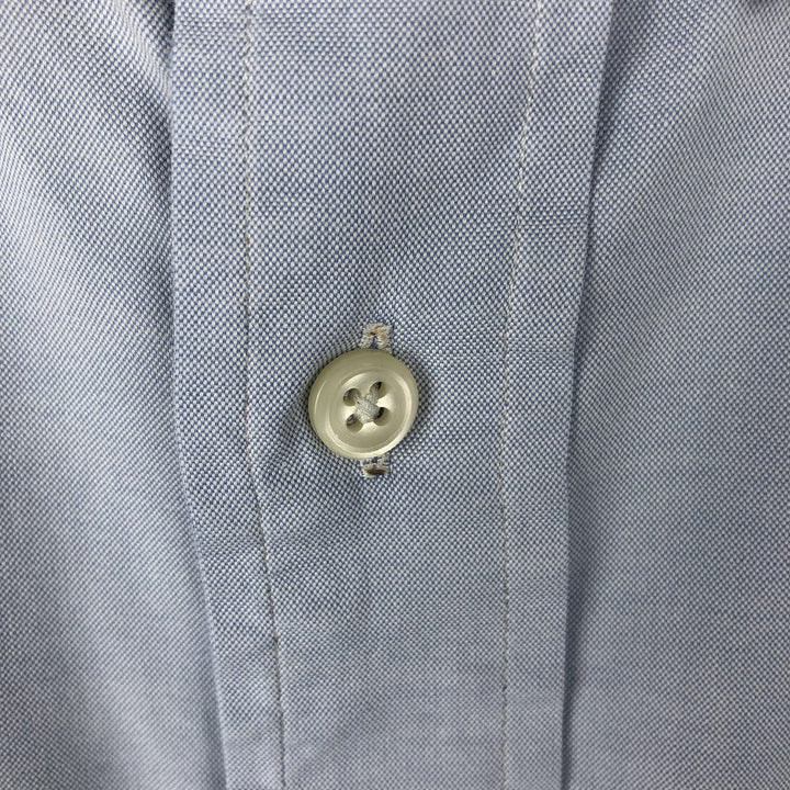 Ralph Lauren YARMOUTH long sleeve button down shirt, men's XL size cotton Blue type light blue Vintage Second Hand
