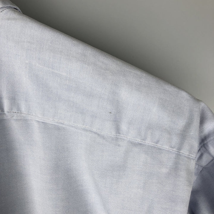 Ralph Lauren YARMOUTH long sleeve button down shirt, men's XL size cotton Blue type light blue Vintage Second Hand
