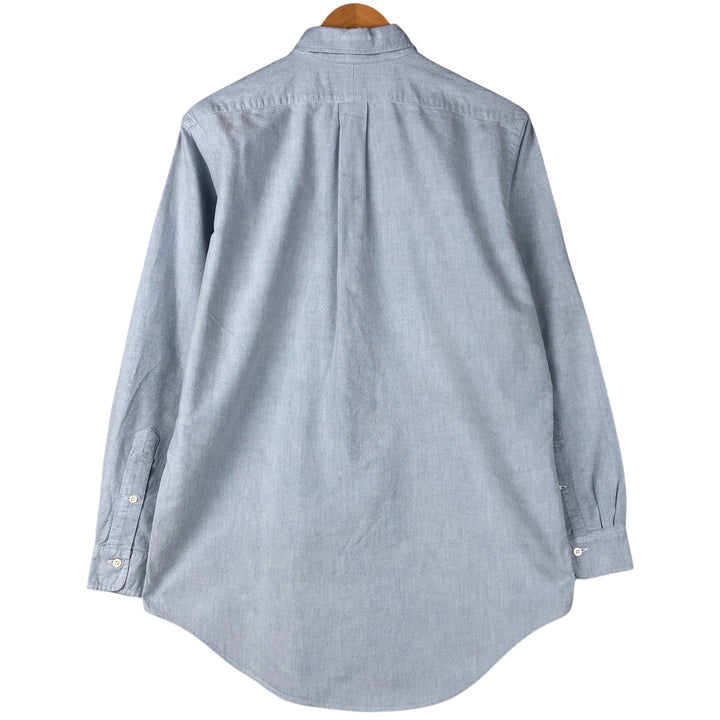 Ralph Lauren long sleeve button down shirt, men's size M cotton Blue type light blue Vintage Second Hand