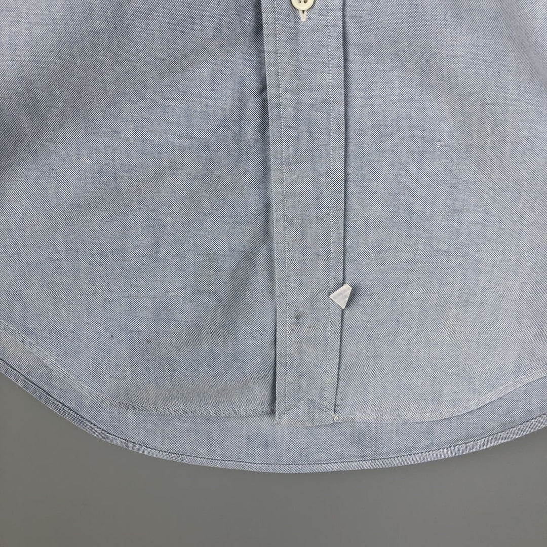 Ralph Lauren long sleeve button down shirt, men's size M cotton Blue type light blue Vintage Second Hand