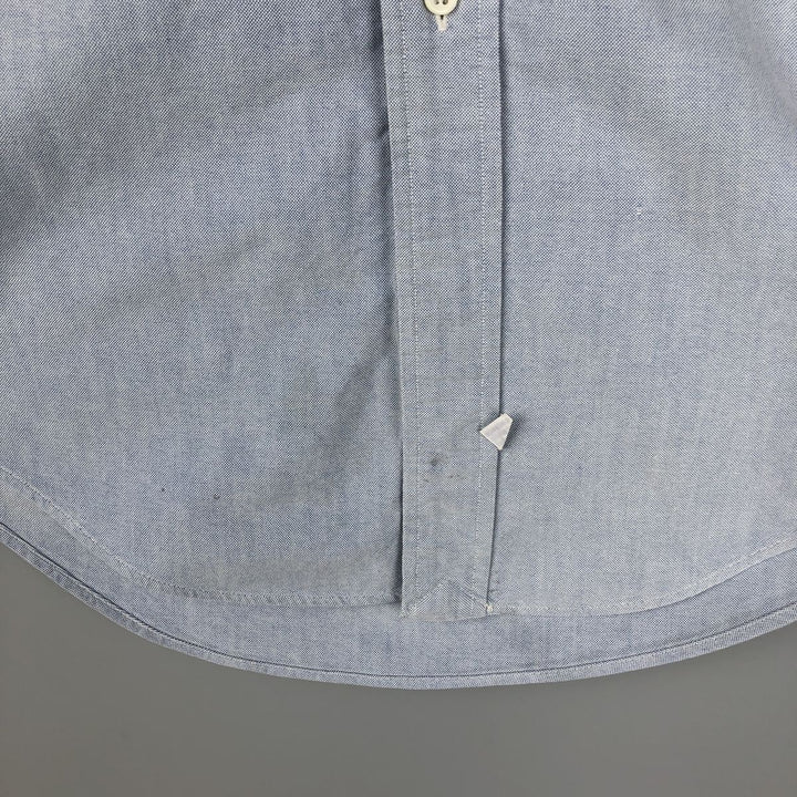 Ralph Lauren long sleeve button down shirt, men's size M cotton Blue type light blue Vintage Second Hand