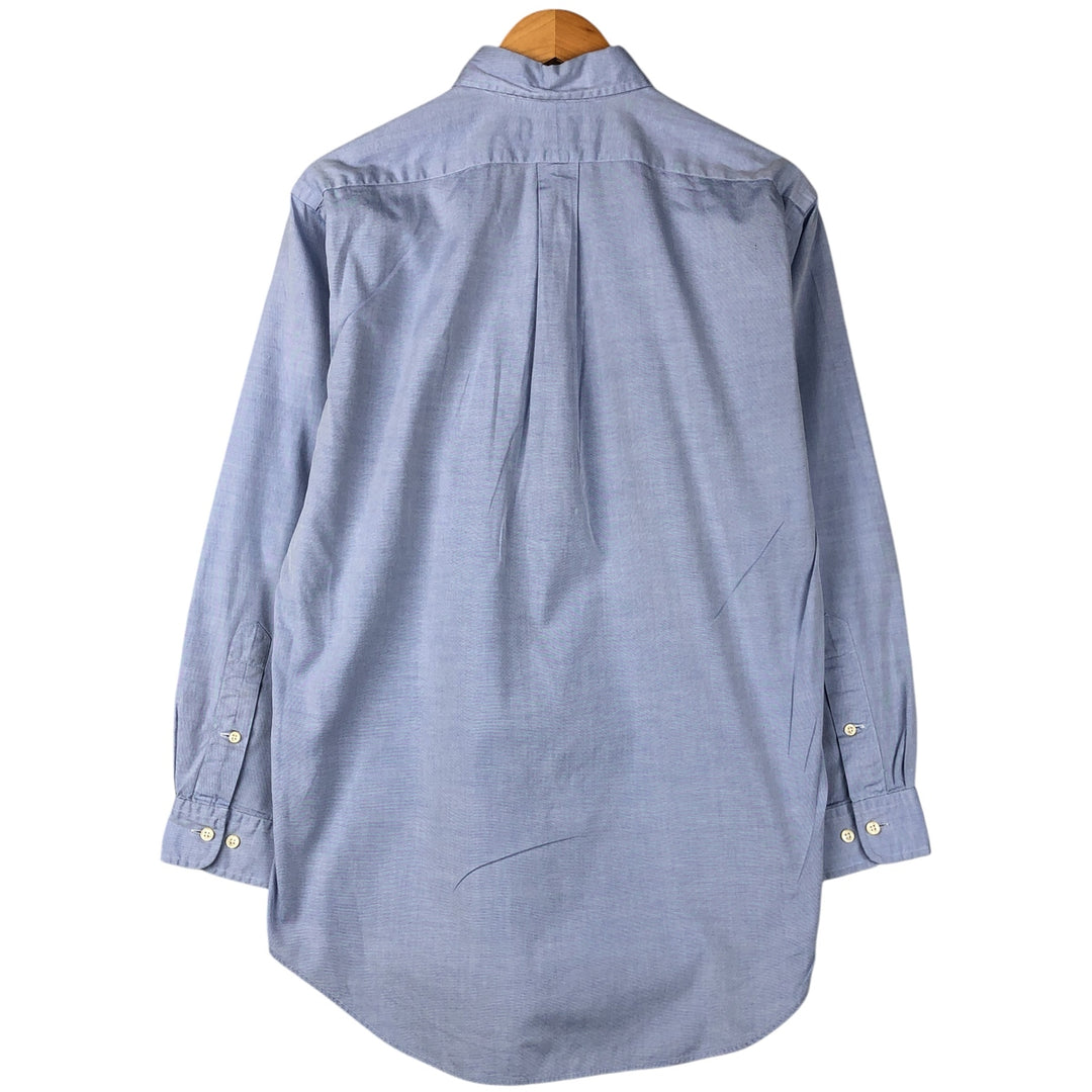 Ralph Lauren YARMOUTH long sleeve button down shirt, men's size M cotton Blue type light blue Vintage Second Hand