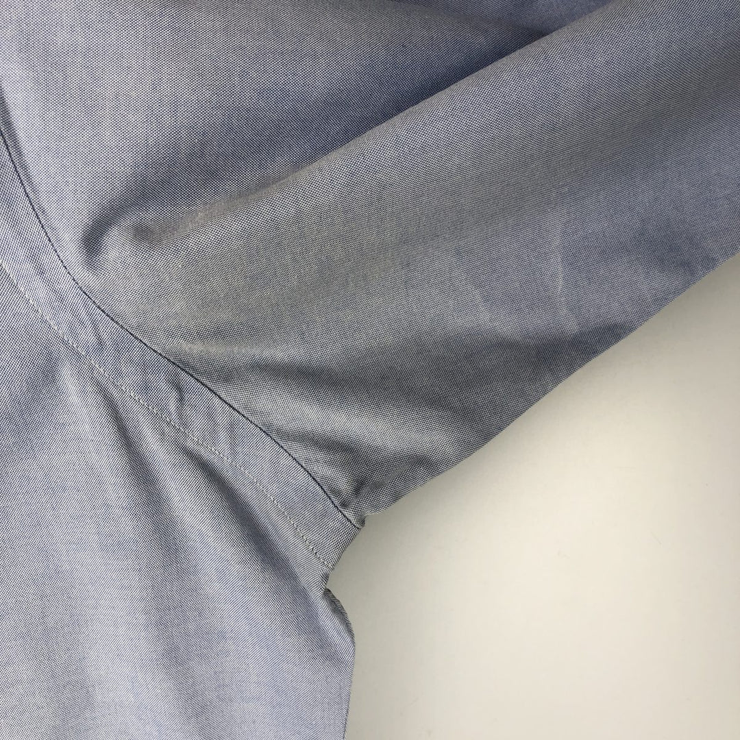Ralph Lauren YARMOUTH long sleeve button down shirt, men's size M cotton Blue type light blue Vintage Second Hand