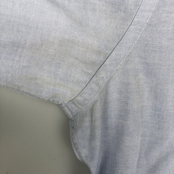 Ralph Lauren YARMOUTH long sleeve button down shirt, men's size M cotton Blue type light blue Vintage Second Hand