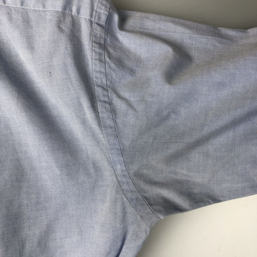 Ralph Lauren YARMOUTH long sleeve button down shirt, men's size M cotton Blue type light blue Vintage Second Hand
