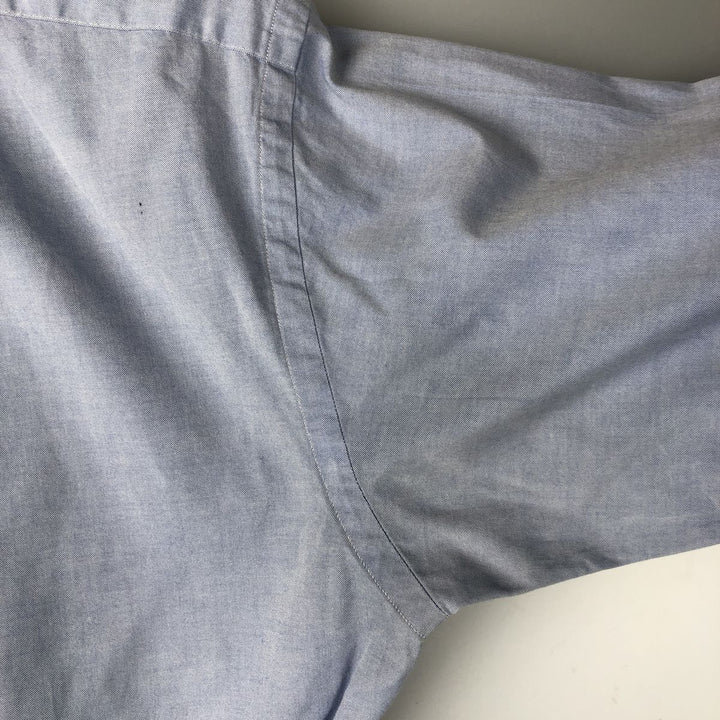 Ralph Lauren YARMOUTH long sleeve button down shirt, men's size M cotton Blue type light blue Vintage Second Hand